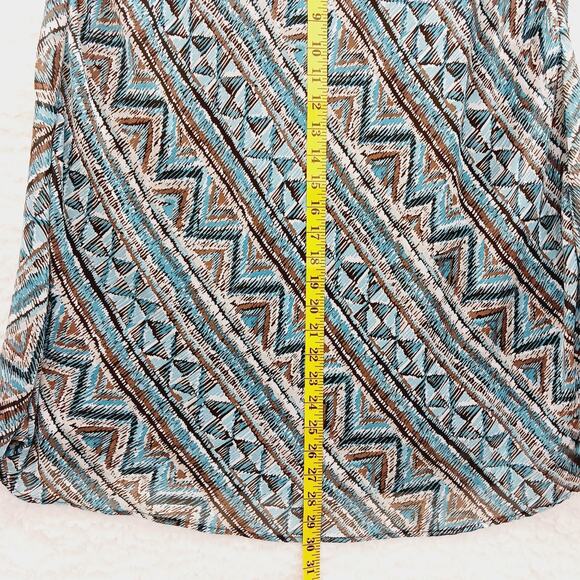 Skirt Midi Dressbarn Aztec Boho Indie Tribal Festival Minimalist Retro Size L - Picture 4 of 9